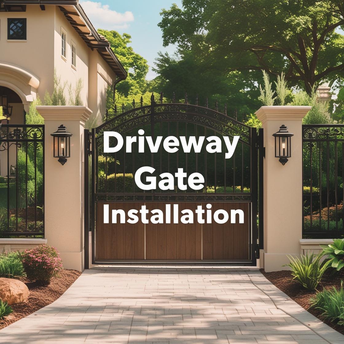 Iron and Wood Gate Installation Project in Rosharon, Texas - Image 6